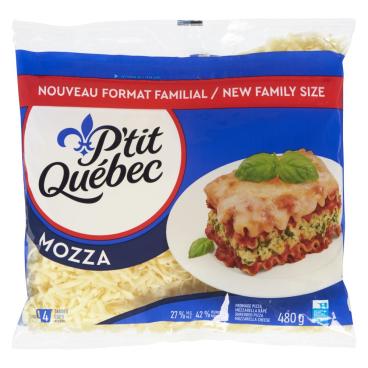 P'tit Québec Shredded Pizza Mozzarella 480g