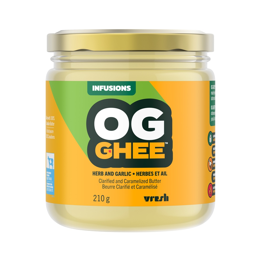 OG Ghee Herb And Garlic Clarified And Caramelized Butter 210g