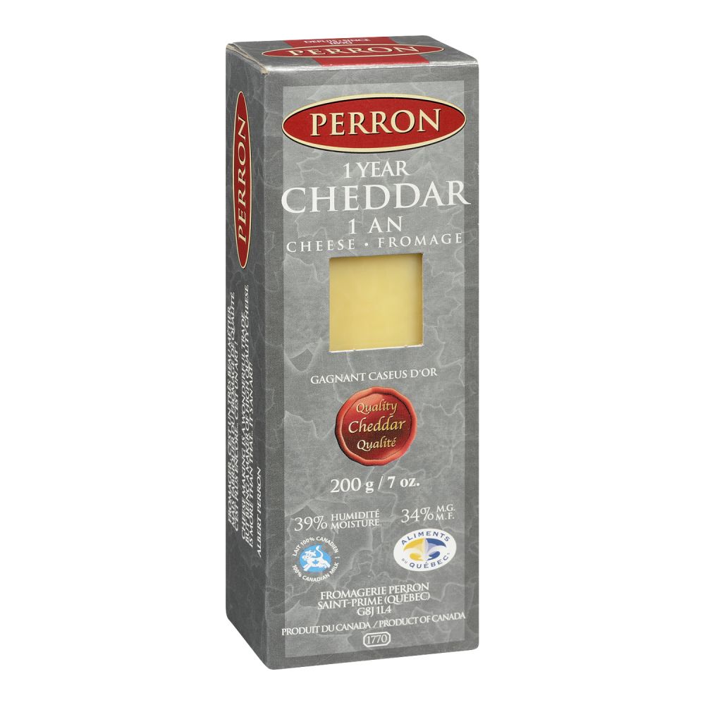 Perron Cheddar Aged 1 Year 200g