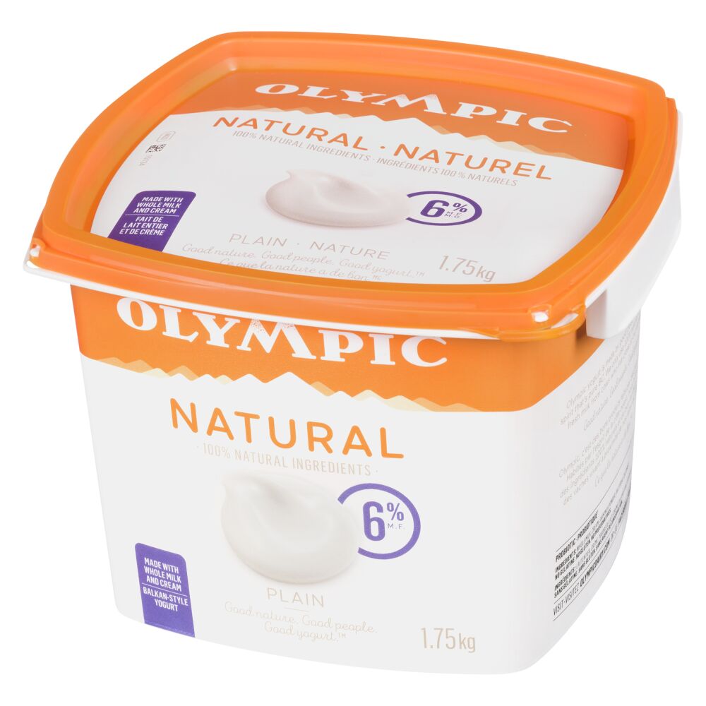 Olympic Natural Plain Yogurt 6% M.F. 1.75kg