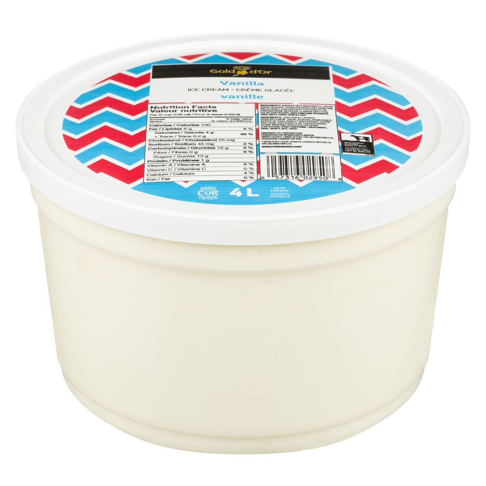 CO-OP Gold Vanilla Ice Cream 4L
