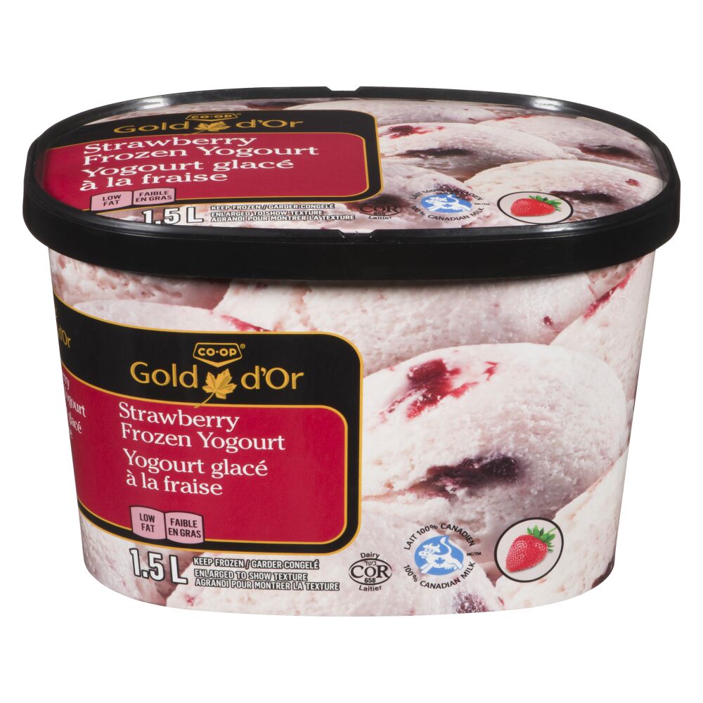 CO-OP Gold Strawberry Frozen Yogurt 1.5L