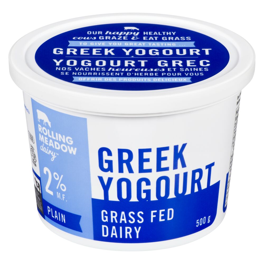 Rolling Meadow Grass-Fed Plain Greek Yogurt 2% M.F. 500g
