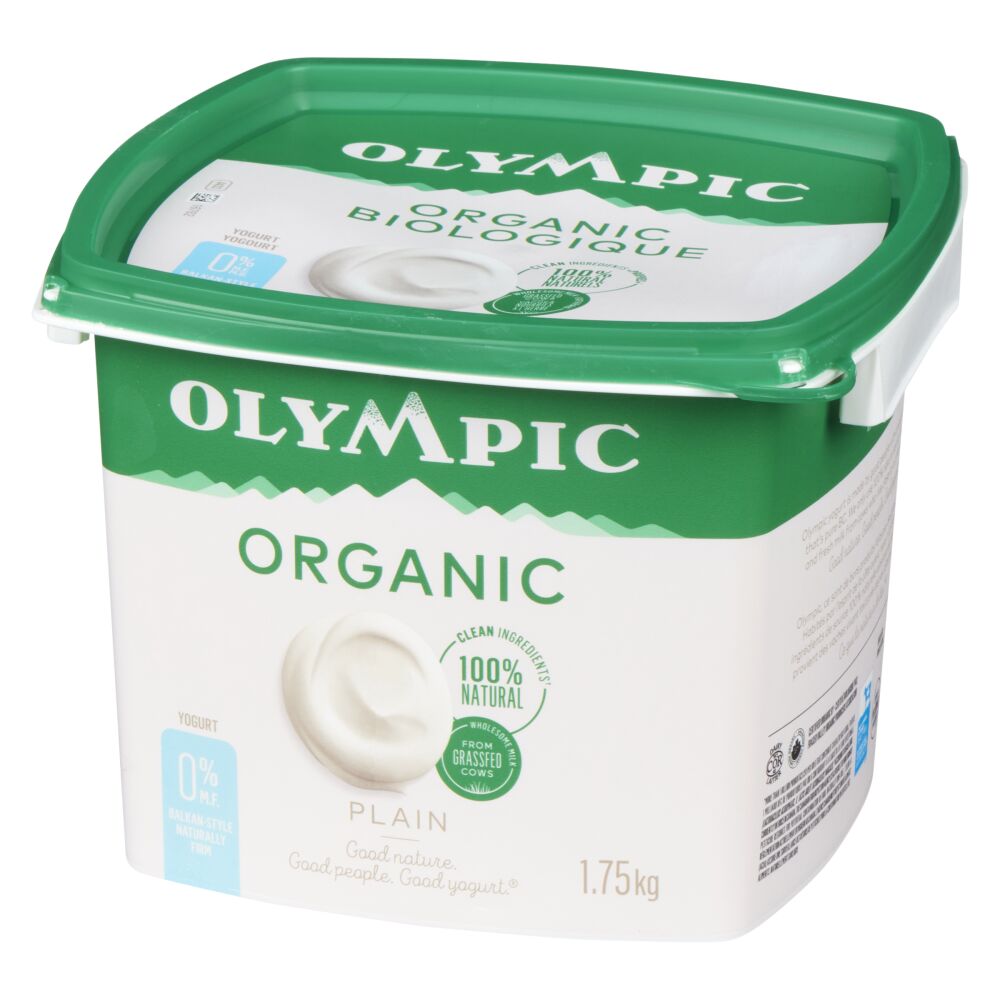 Olympic Organic Plain Balkan Style Yogurt 0% M.F. 1.75kg