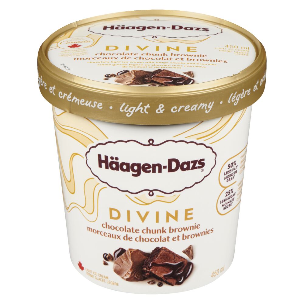 Häagen-Dazs Chocolate Chunk Brownie Light Ice Cream 450ml
