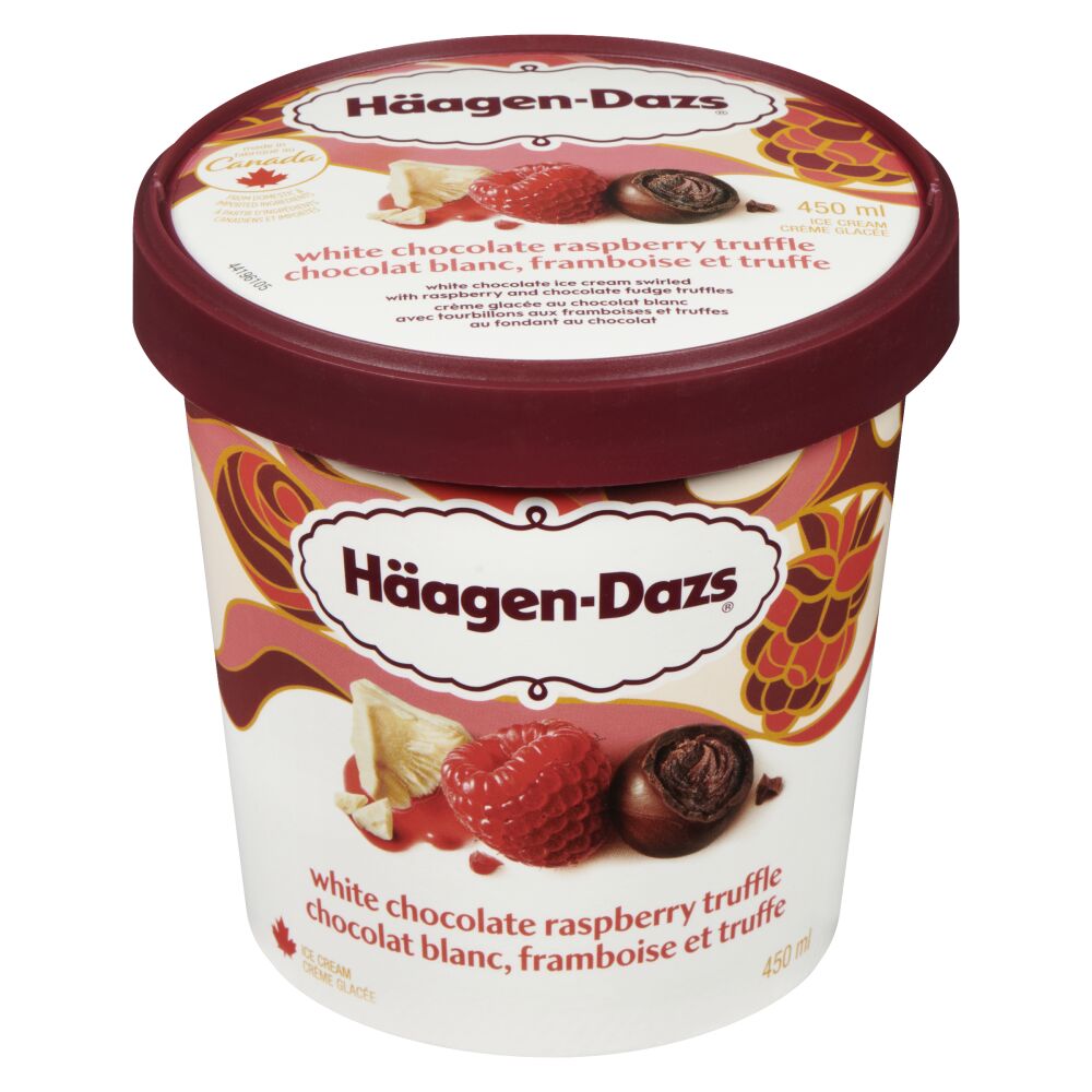 Häagen-Dazs White Chocolate Raspberry Truffle Ice Cream 450ml