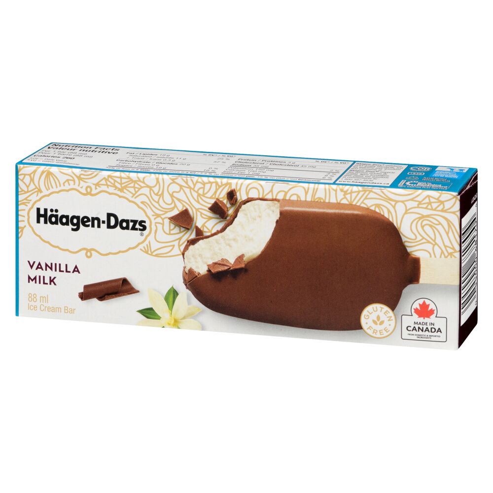 Häagen-Dazs Vanilla & Chocolate Milk Ice Cream Bars 88ml