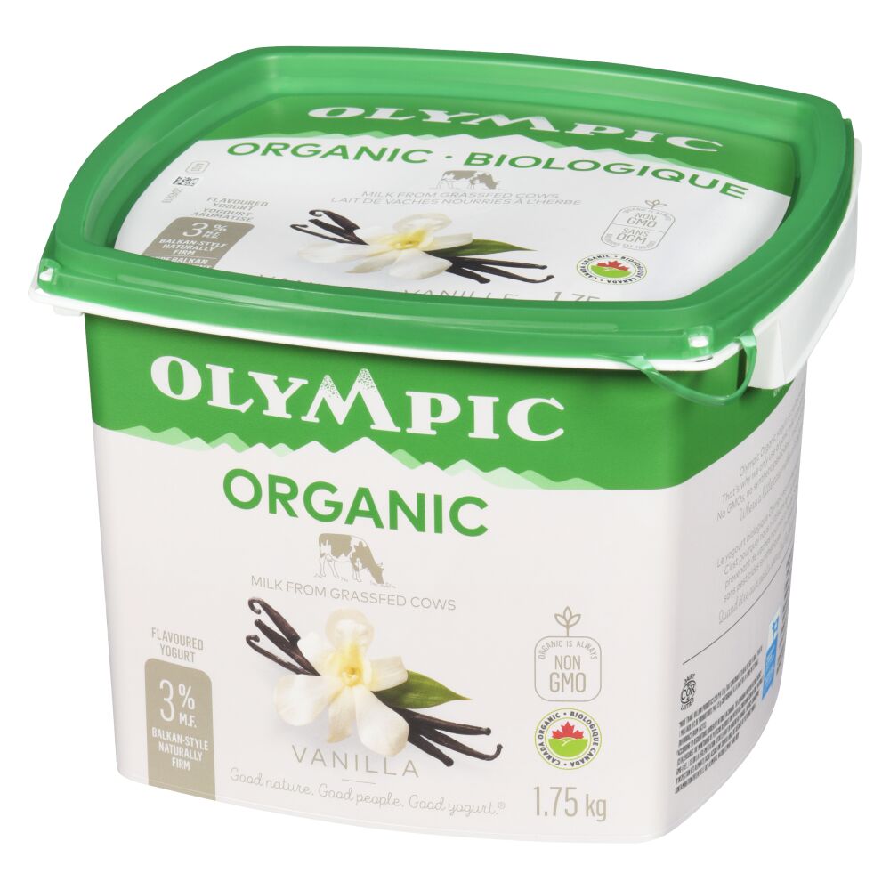 Olympic Organic Vanilla Balkan Style Yogurt 3% M.F. 1.75kg