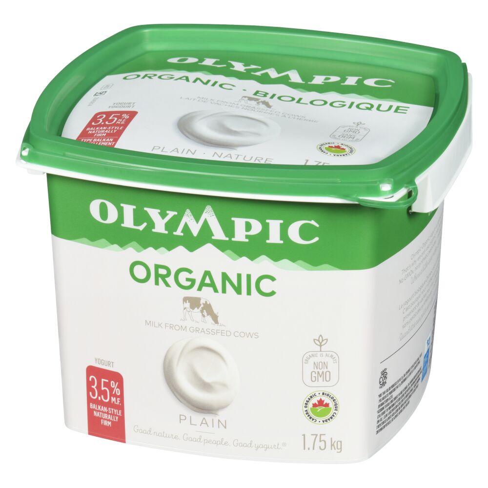 Olympic Organic Plain Balkan-Style Yogurt 3.5% M.F. 1.75kg