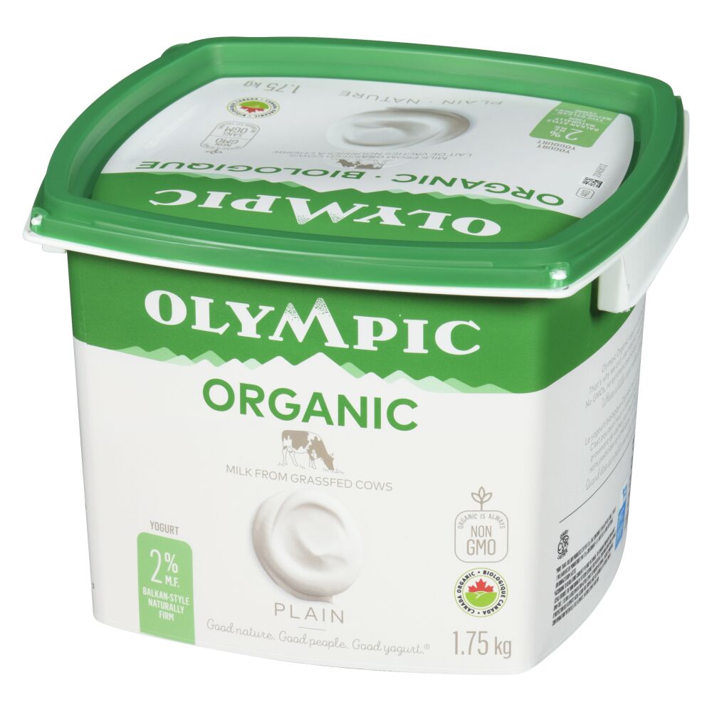 Olympic Organic Plain Balkan-Style Yogurt 2% M.F. 1.75kg