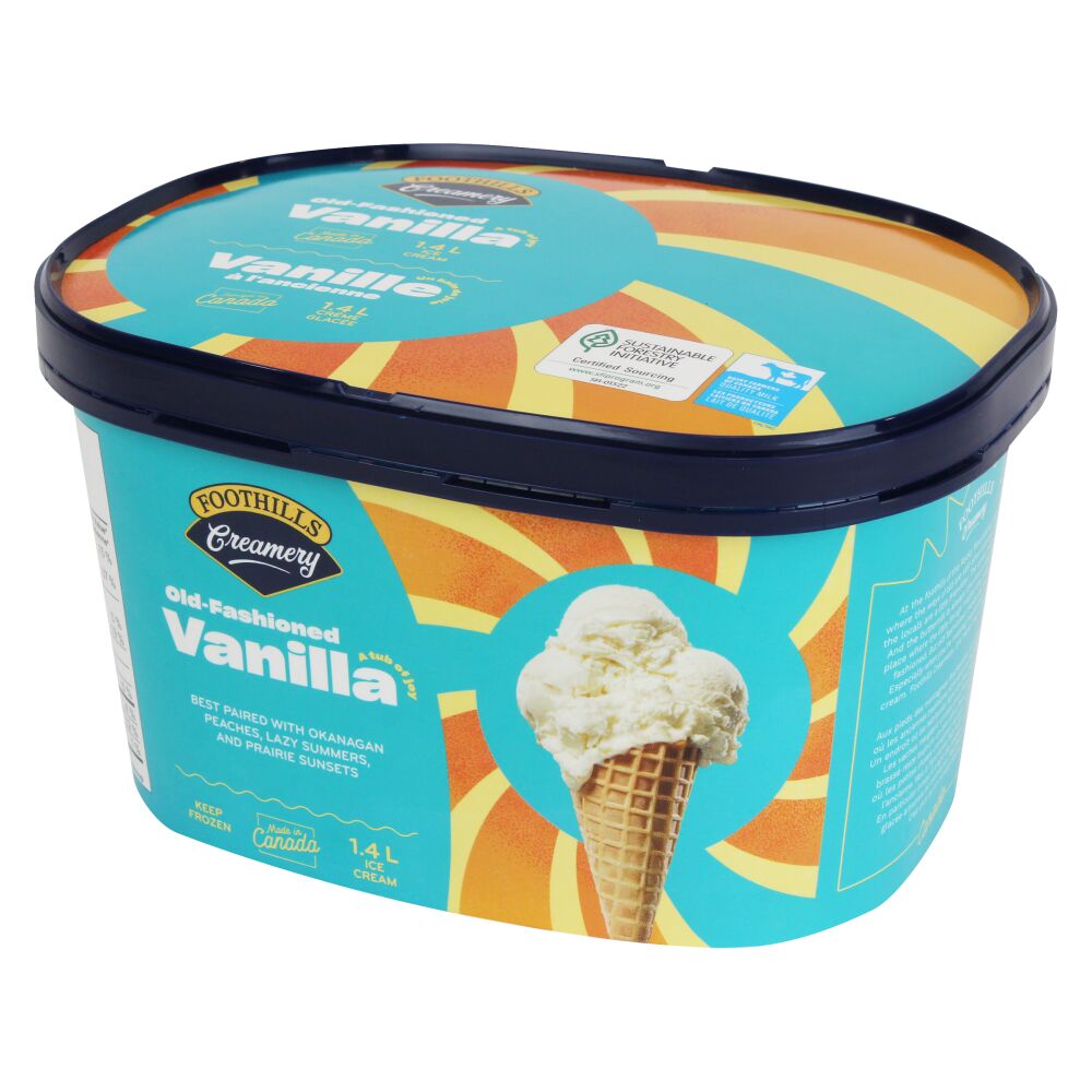 Foothills Creamery Vanilla Old-Fashioned Ice Cream 1.4L