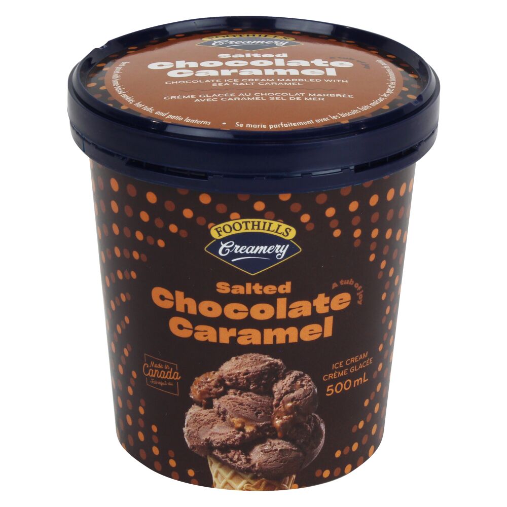 Foothills Creamery Chocolate Salted Caramel Ice Cream 500ml