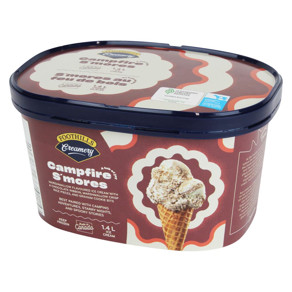 Foothills Creamery Campfire Smores Ice Cream 1.4L