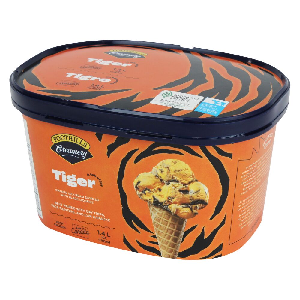 Foothills Creamery Tiger Ice Cream 1.4L