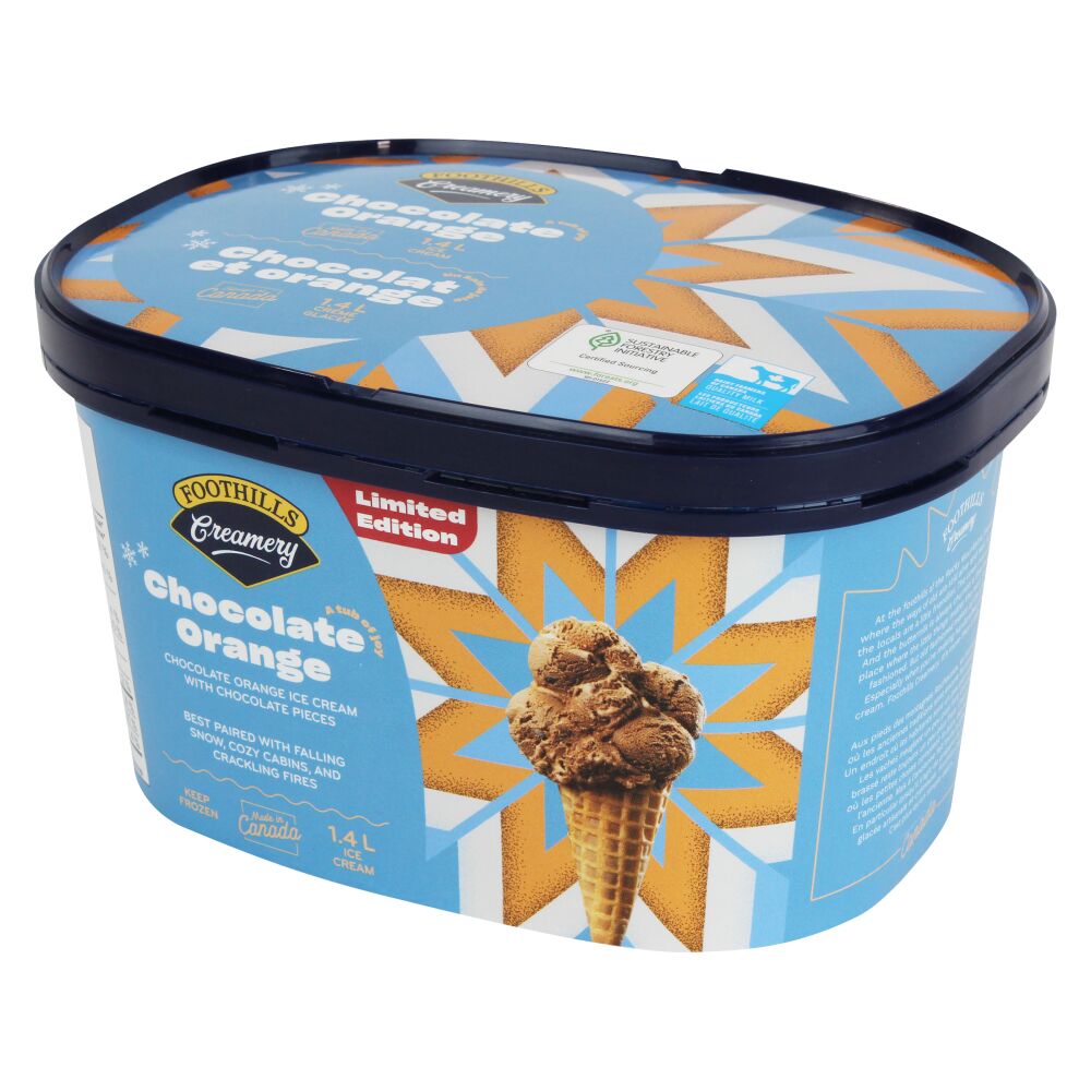 Foothills Creamery Chocolate Orange Ice Cream 1.4L