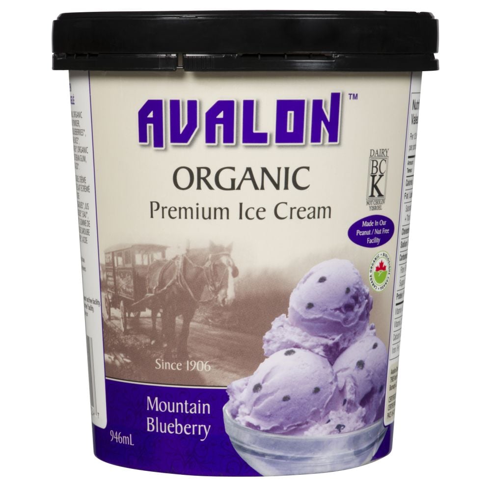 Avalon Organic Mountain Blueberry Ice Cream 946ml