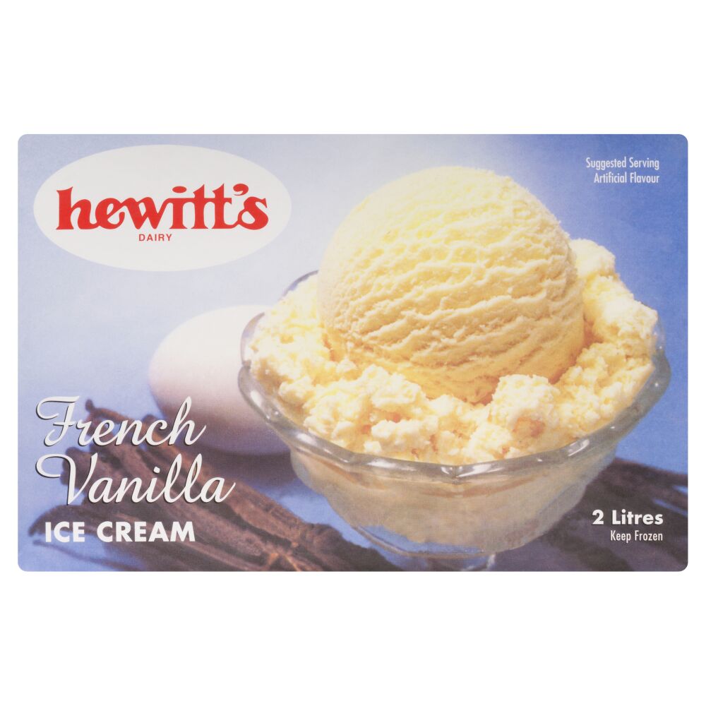 Hewitt's Dairy French Vanilla Ice Cream 2L