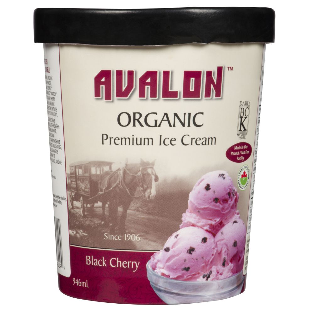 Avalon Organic Black Cherry Ice Cream 946ml
