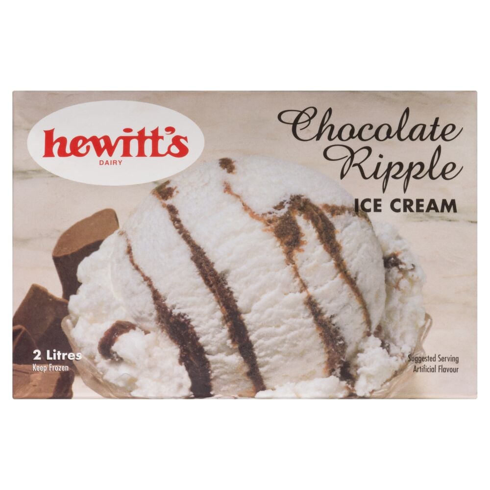 Hewitt's Dairy Chocolate Ripple Ice Cream 2L