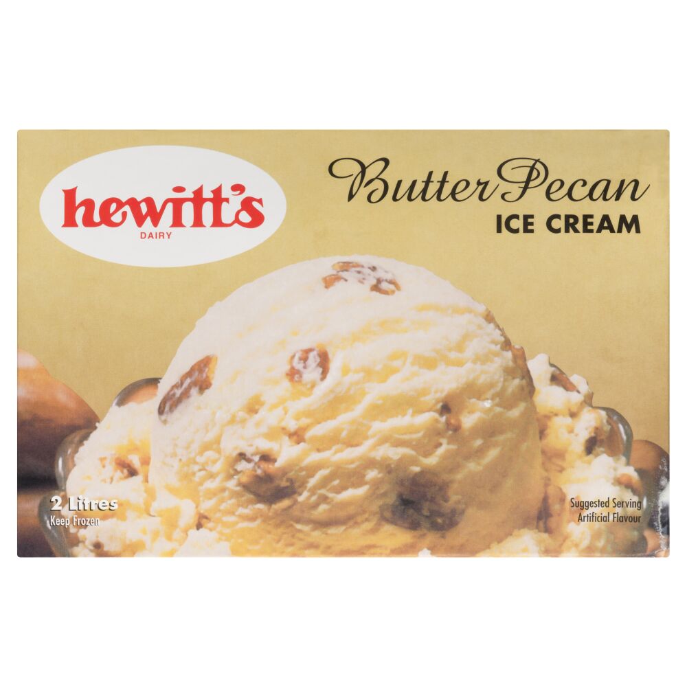 Hewitt's Dairy Butter Pecan Ice Cream 2L