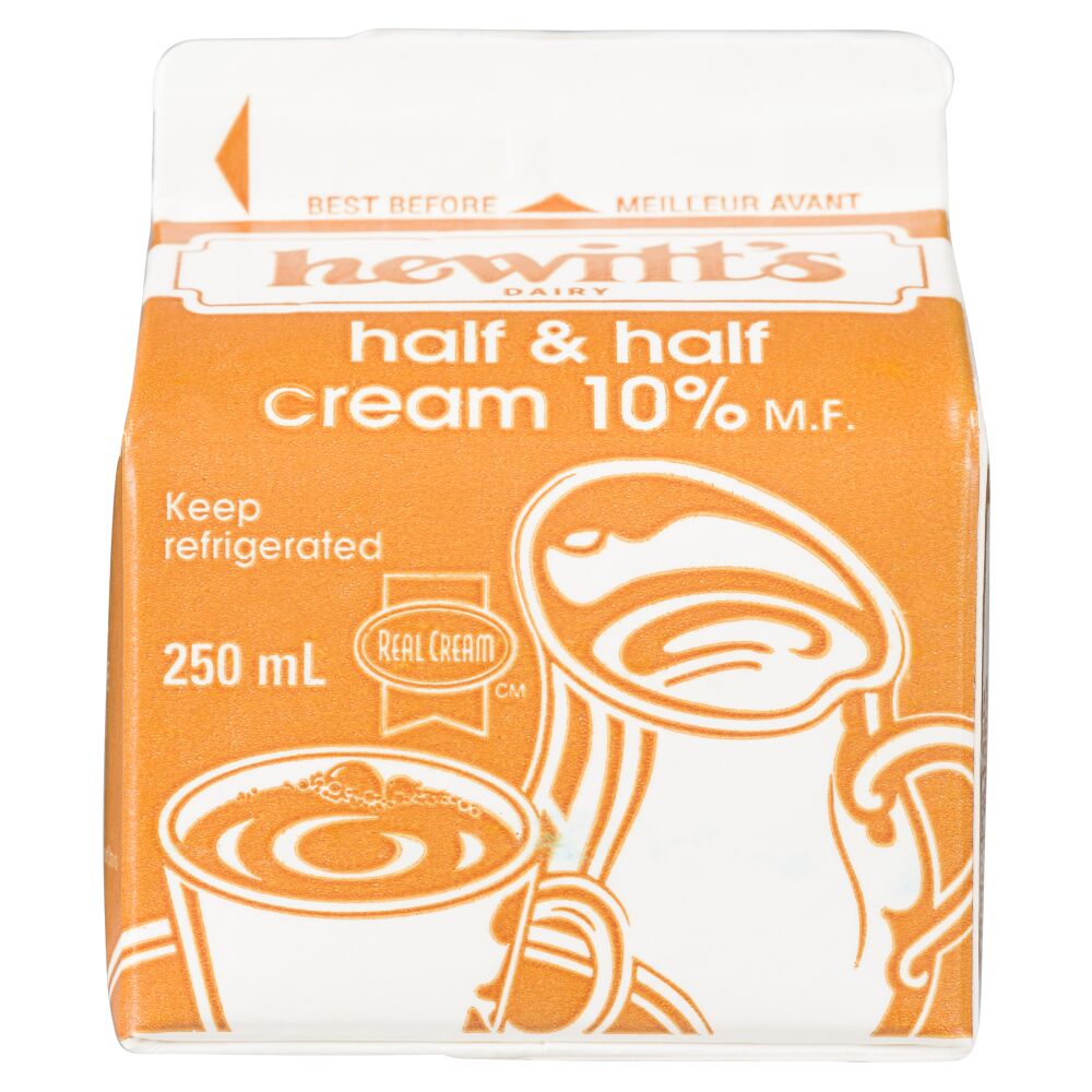 Hewitt's Dairy Half & Half Cream 10% M.F. 250ml