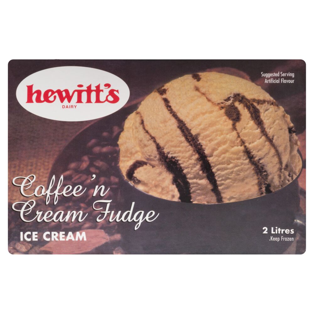 Hewitt's Dairy Coffee 'N Cream Fudge Ice Cream 2L