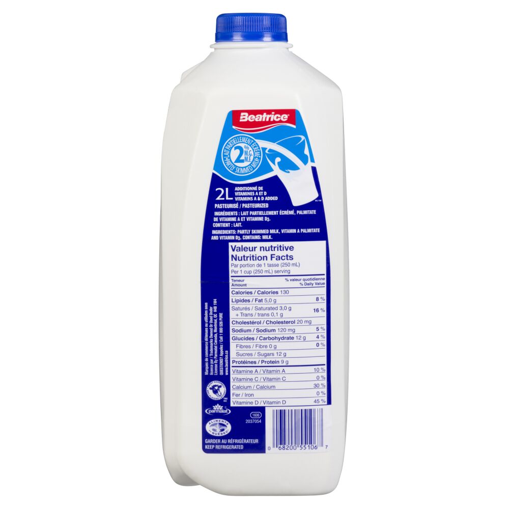 Beatrice Partly Skimmed Milk 2% M.F. 2L