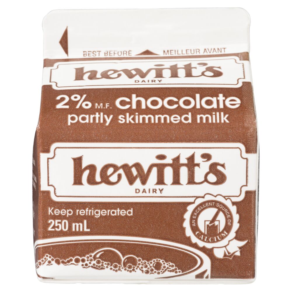 Hewitt's Dairy Partly Skimmed Chocolate Milk 2% M.F. 250ml