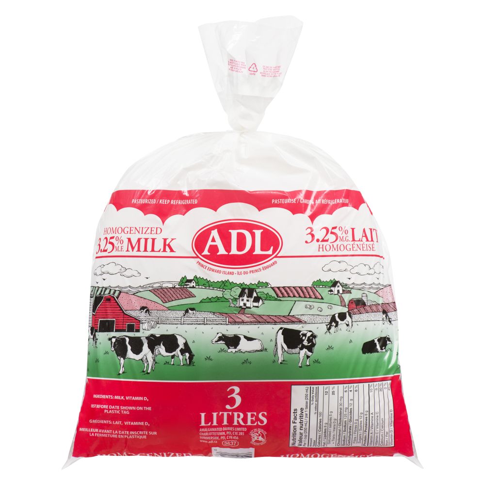 ADL Homogenized Milk 3.25% M.F. 3L