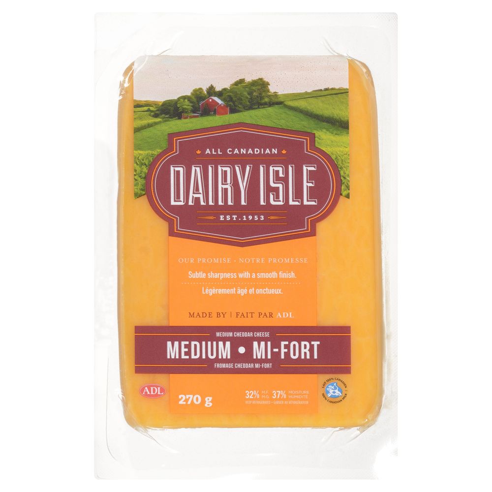 Dairy Isle Medium Cheddar 270g