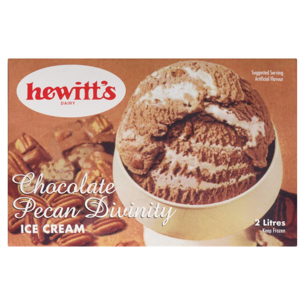 Hewitt's Dairy Chocolate Pecan Divinity Ice Cream 2L