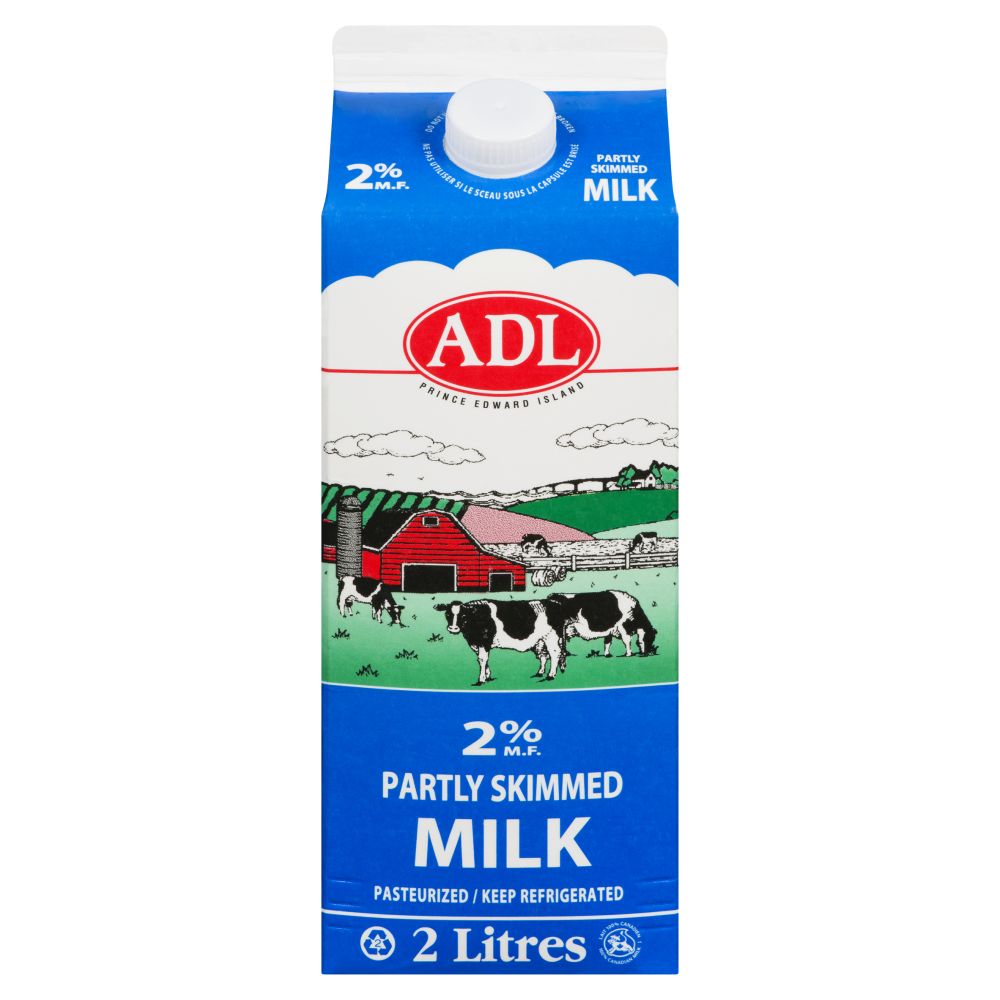 ADL Partly Skimmed Milk 2% M.F. 2L