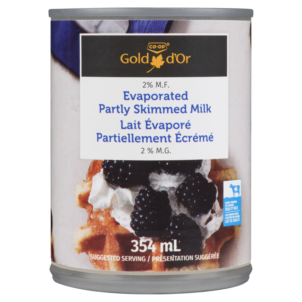 CO-OP Gold Partly Skimmed Evaporated Milk 2% M.F. 354ml