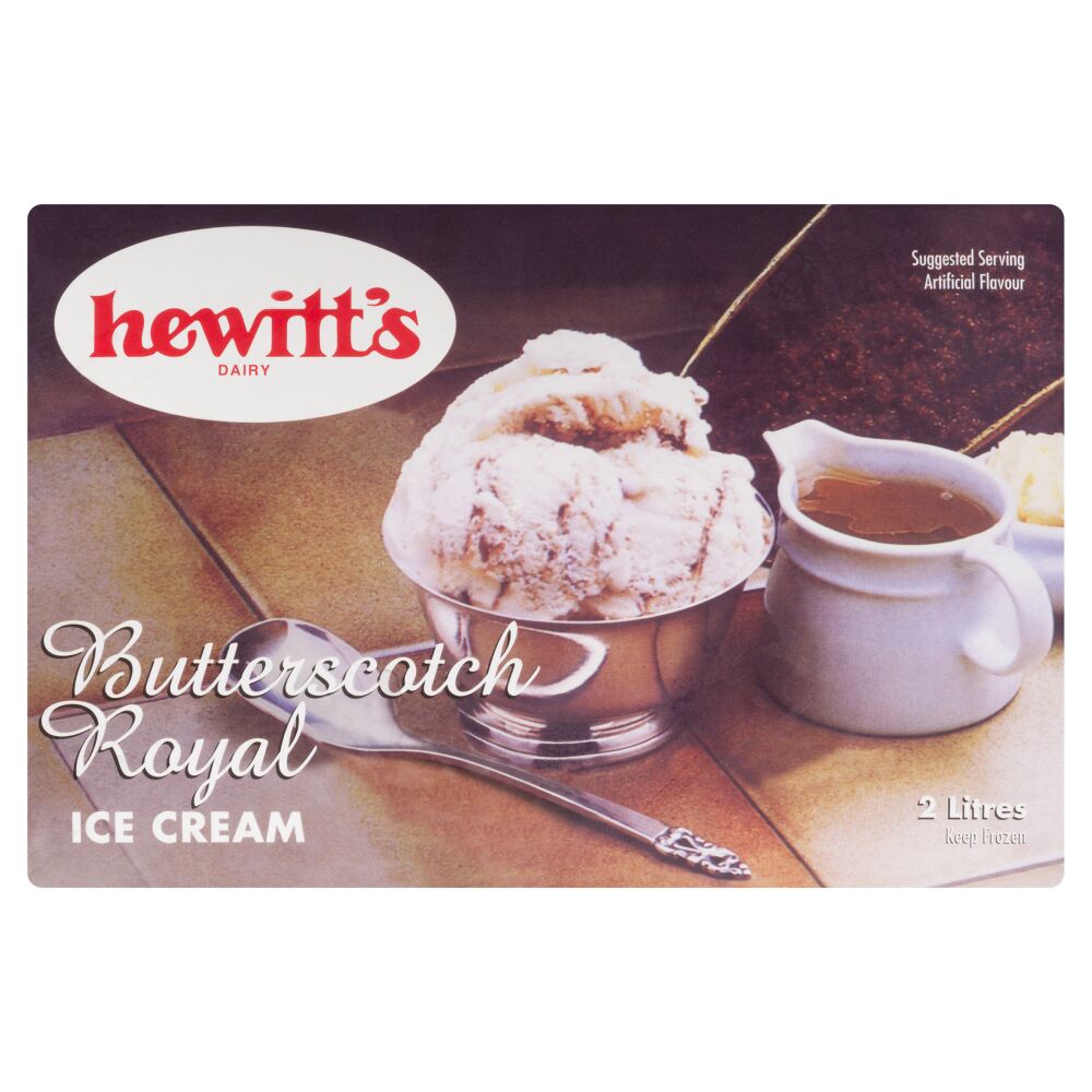 Hewitt's Dairy Butterscotch Royale Ice Cream 2L