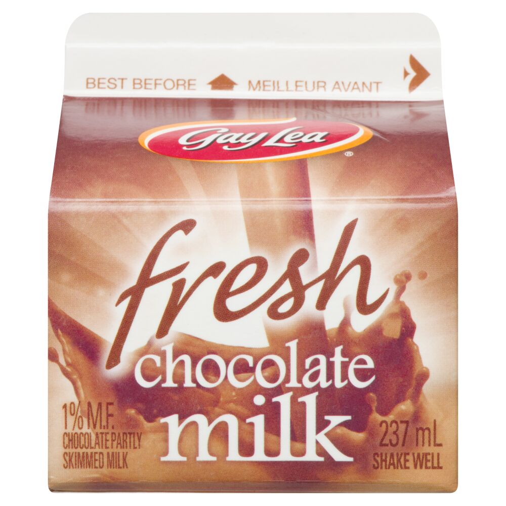Gay Lea Partly Skimmed Chocolate Milk 1% M.F. 237ml