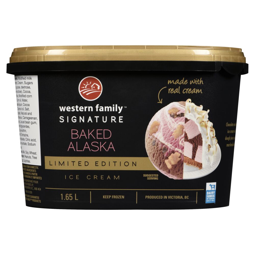 Western Family Signature Limited Edition Baked Alaska Ice Cream 1.65L