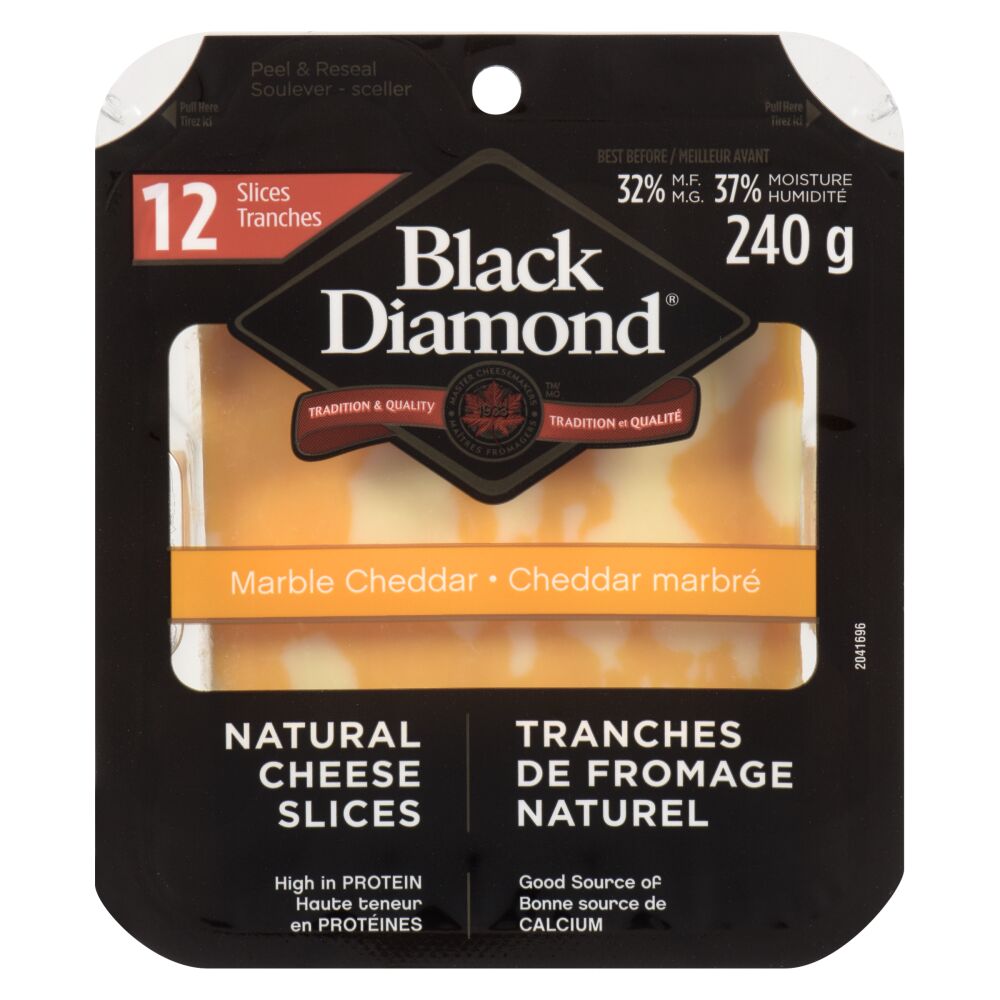 Black Diamond Sliced Marble Cheddar 240g