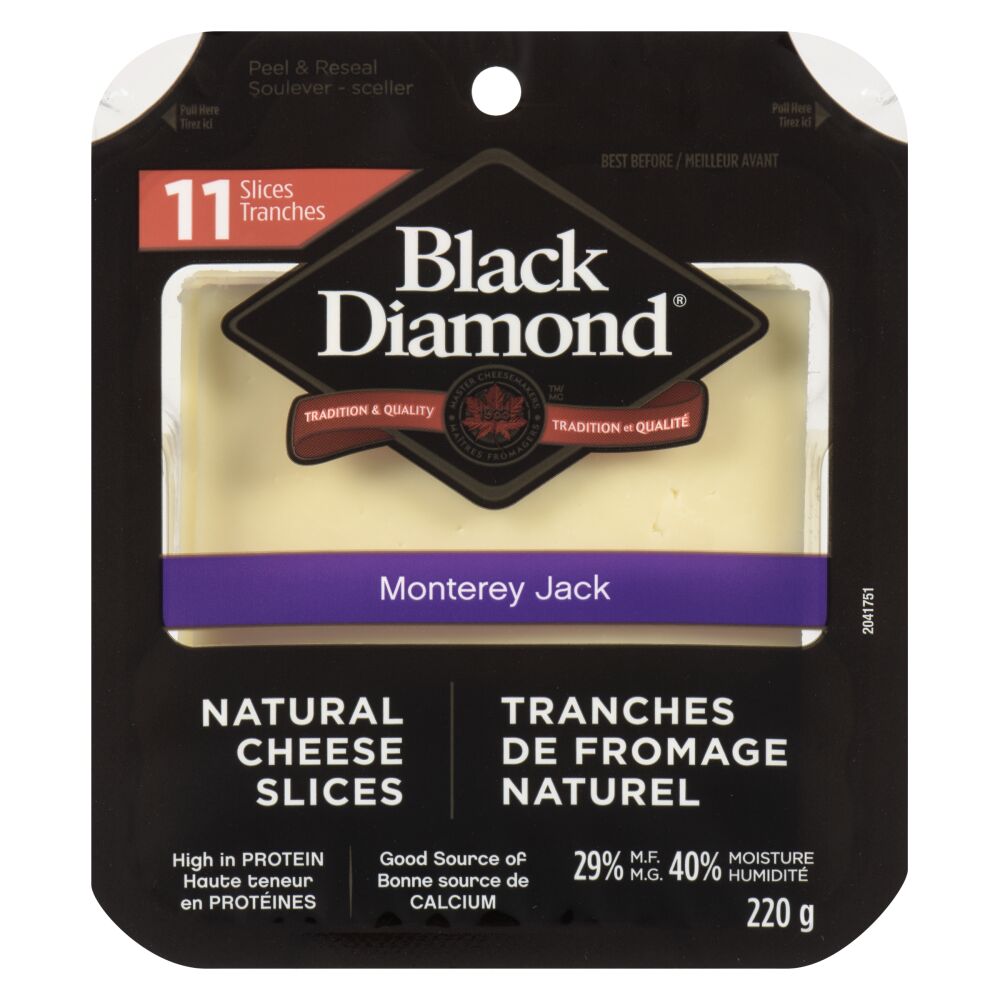Black Diamond Sliced Monterey Jack 220g