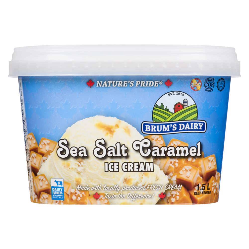 Brum's Dairy Sea Salt Caramel Ice Cream 1.5L