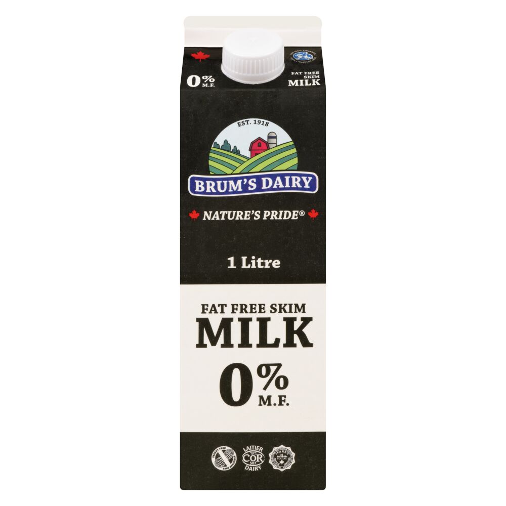 Brum's Dairy Skim Milk 0% M.F. 1L