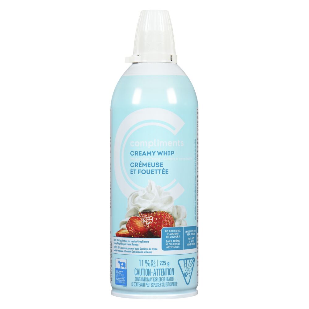 Compliments Light Whipped Cream Topping 11% M.F. 225g