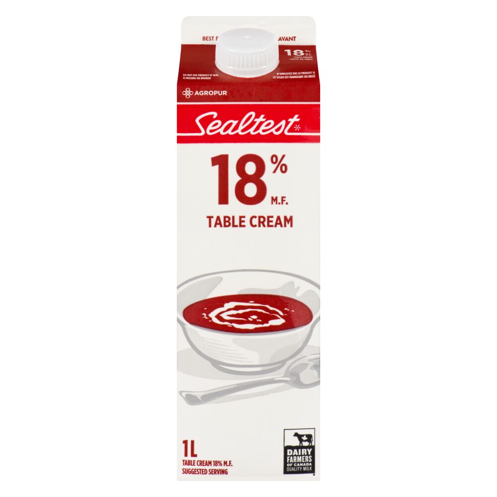 Sealtest Table Cream 18% M.F. 1L