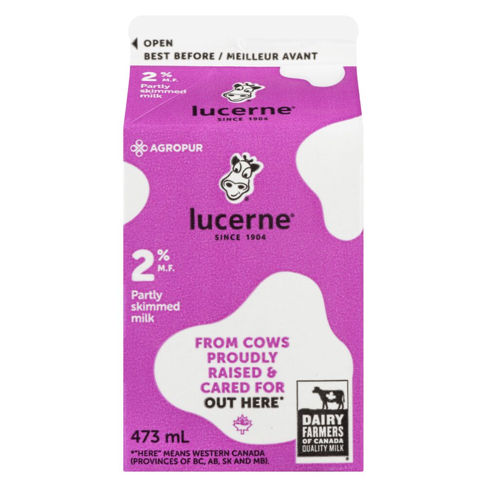 Lucerne Partly Skimmed Milk 2% M.F. 473ml