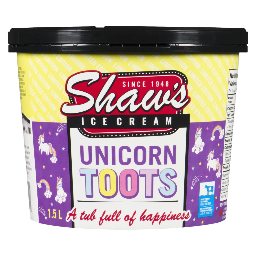 Shaw's Ice Cream Unicorn Toots Ice Cream 1.5L