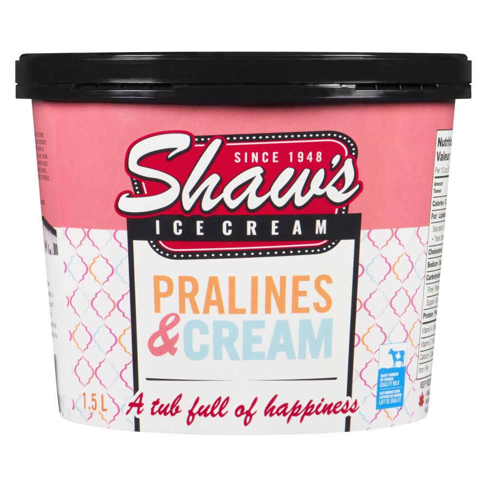 Shaw's Ice Cream Pralines & Cream Ice Cream 1.5L
