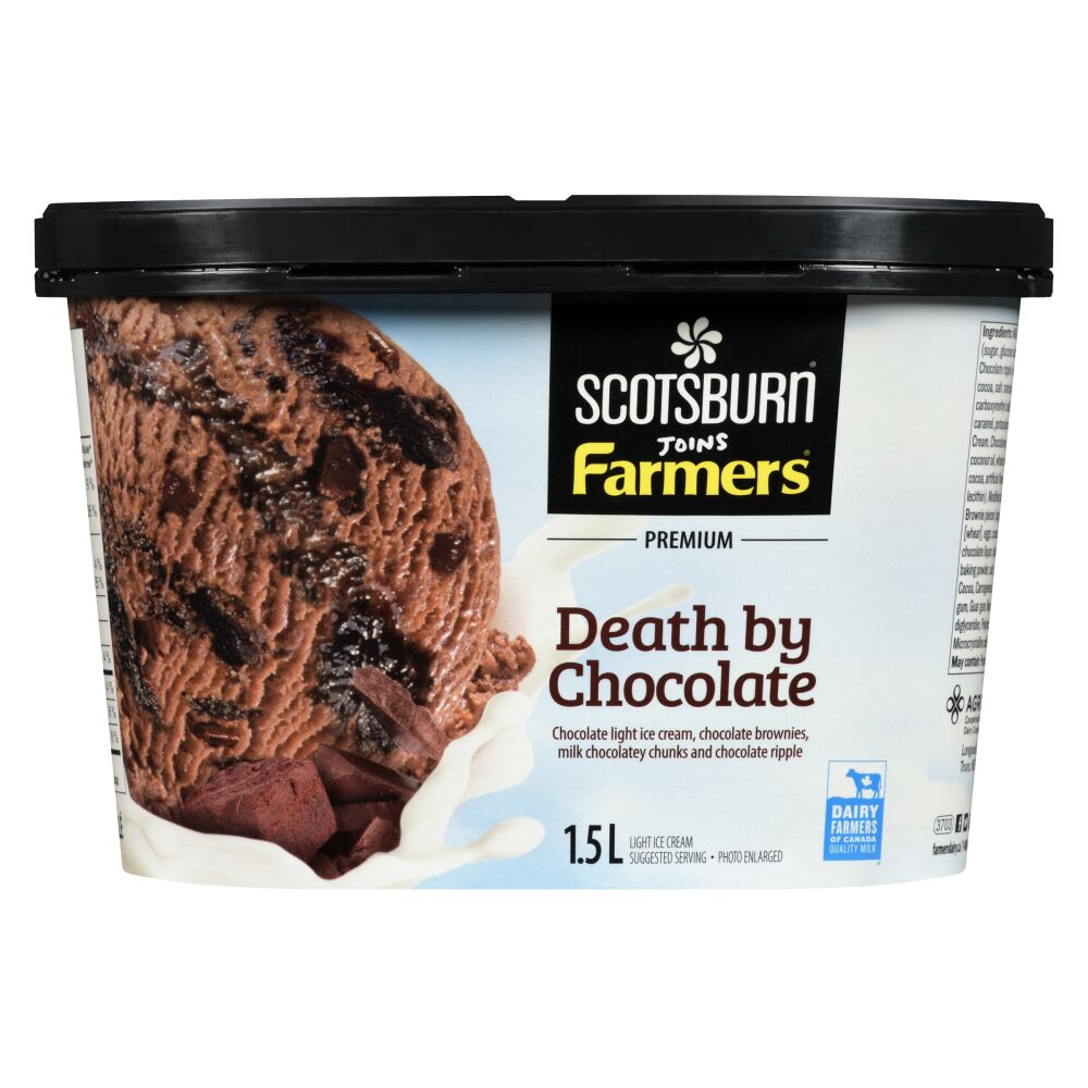 Scotsburn Joins Farmers Death By Chocolate Premium Light Ice Cream 1.5L