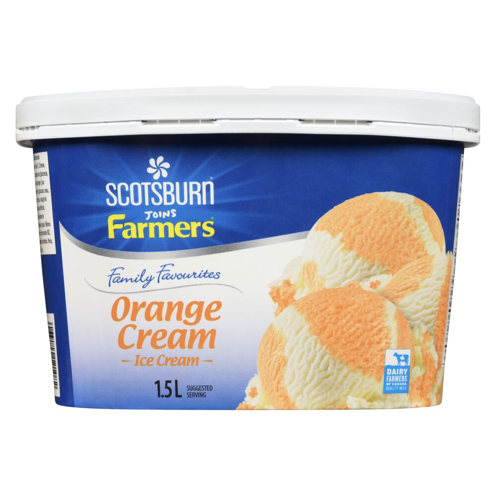 Scotsburn Joins Farmers Orange Cream Ice Cream 1.5L