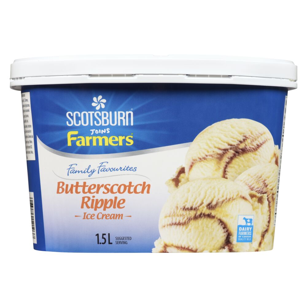 Scotsburn Joins Farmers Butterscotch Ripple Ice Cream 1.5L