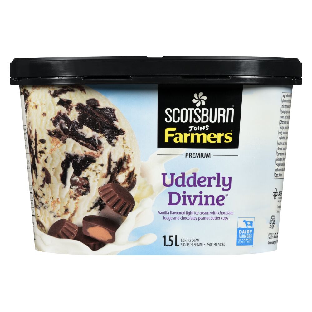 Scotsburn Joins Farmers Udderly Divine Premium Light Ice Cream 1.5L