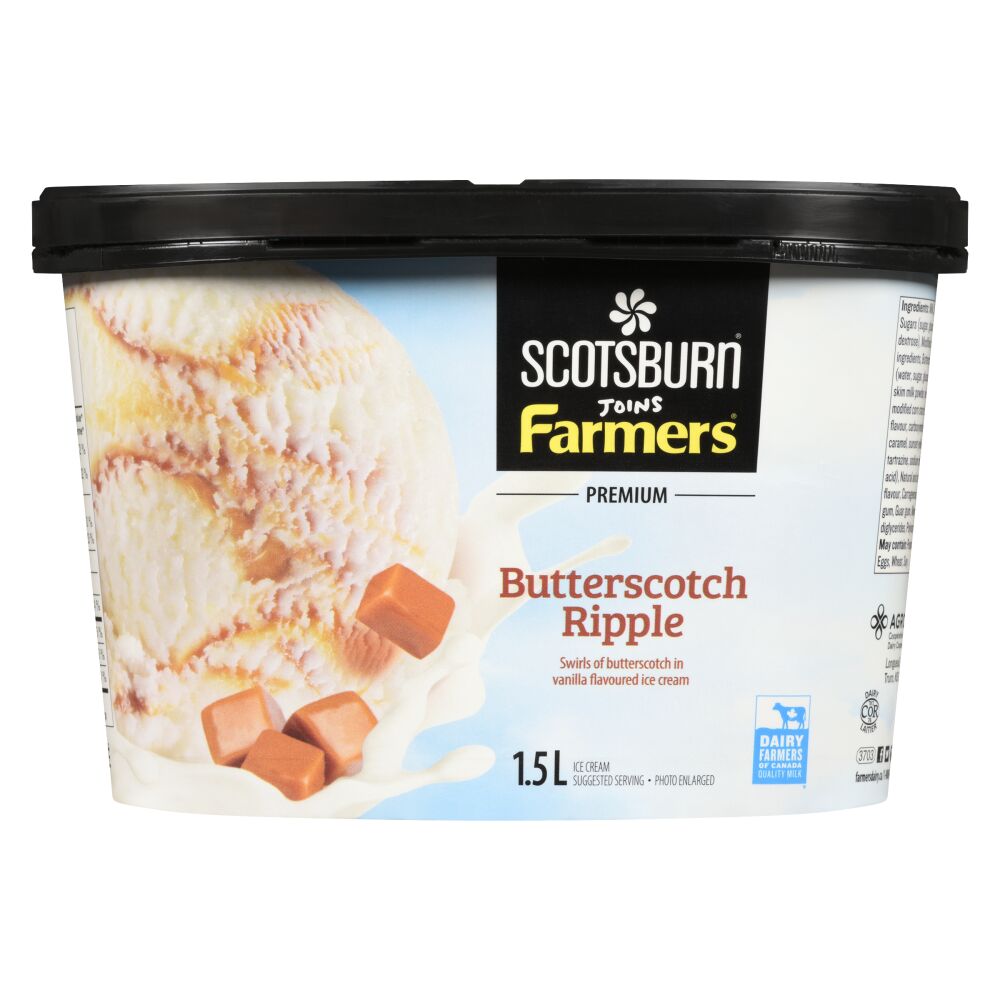 Scotsburn Joins Farmers Butterscotch Ripple Premium Ice Cream 1.5L